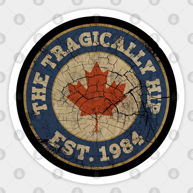 The tragically hip EST 1984 Retro Sticker by MASK888